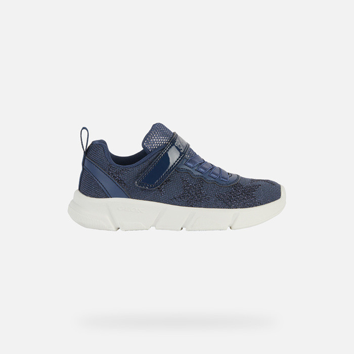 Sapatos de velcro ARIL MENINA Azul marinho claro | GEOX