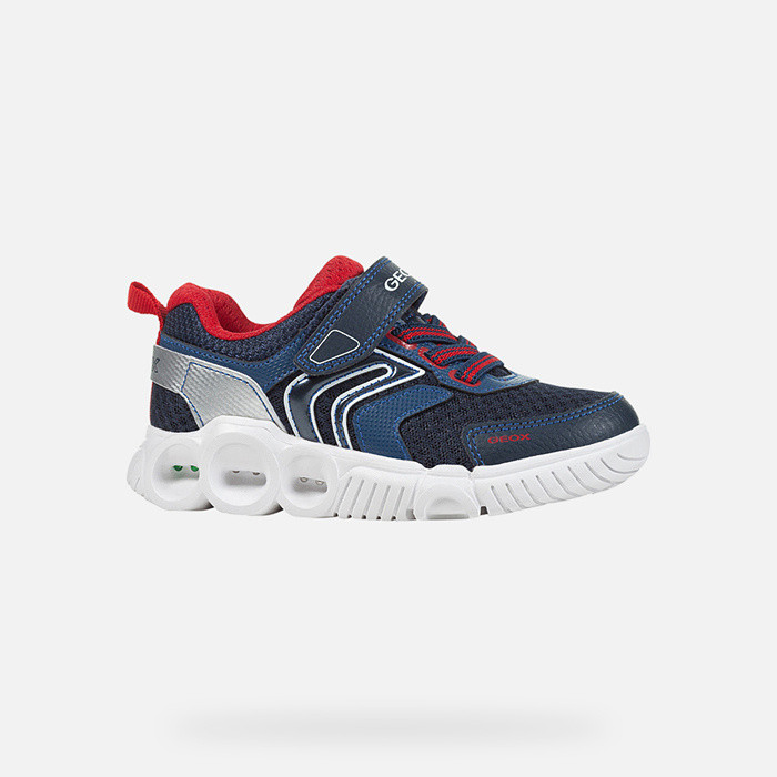 Shoes with lights WROOM BOY Navy/Red | GEOX