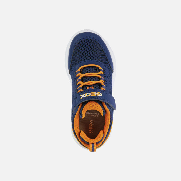 Geox® SPRINTYE Junior Boy: Navy Sneakers | Geox® Econyl
