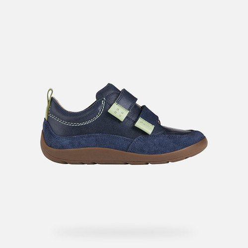 Sneakers BAREFEEL BOY Navy/Acid Green | GEOX