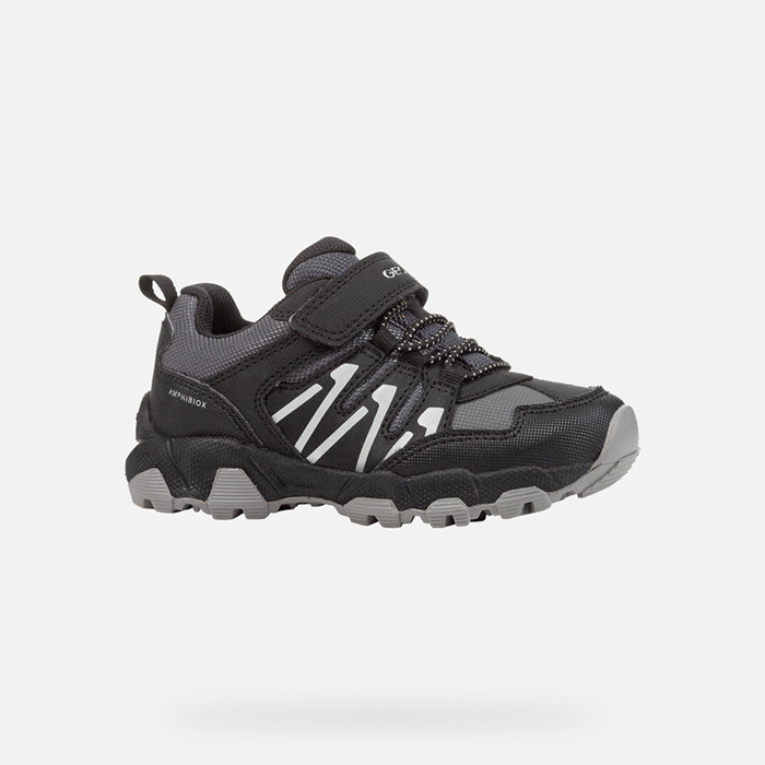 Waterproof shoes MAGNETAR ABX JUNIOR Dark Gray/Black | GEOX