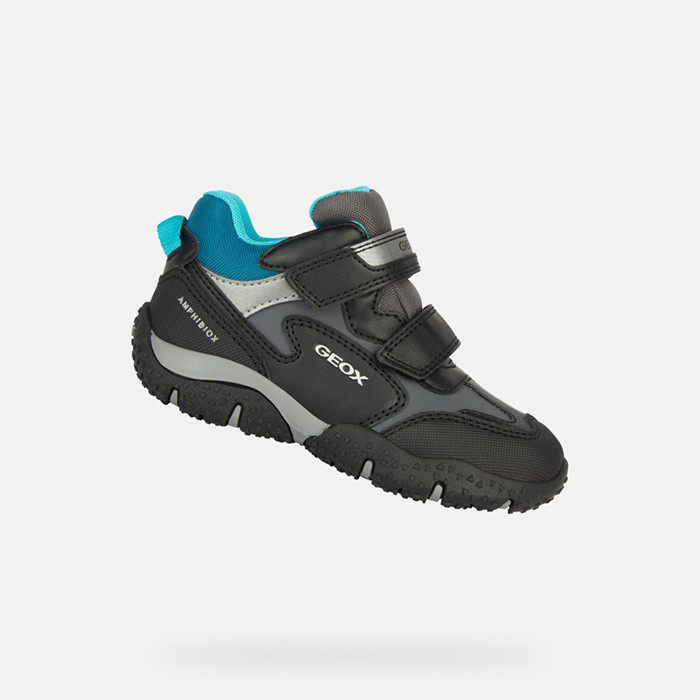 Chaussures imperméables BALTIC ABX GARÇON Noir/Bleu pétrole | GEOX