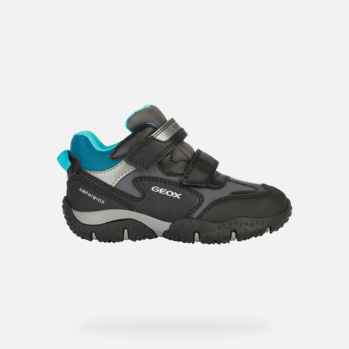 Waterproof shoes BALTIC ABX BOY Black/Petrol | GEOX