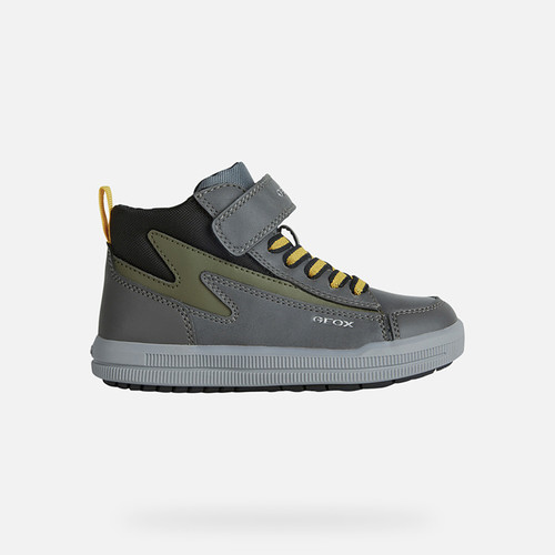 High top sneakers ARZACH BOY Dark Grey/Green | GEOX