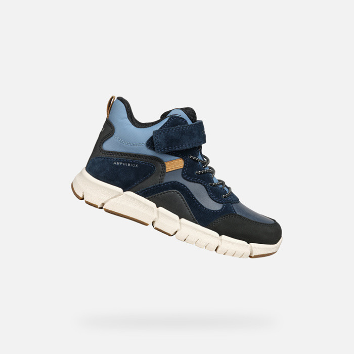Chaussures imperméables FLEXYPER ABX GARÇON Bleu marine/Bleu clair | GEOX