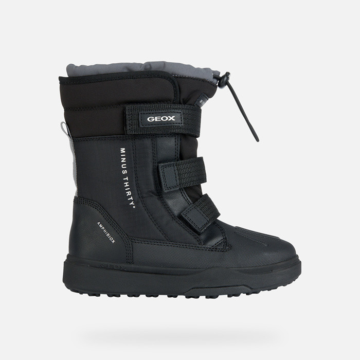 Waterproof boots BUNSHEE PG ABX BOY Black/Dark Grey | GEOX