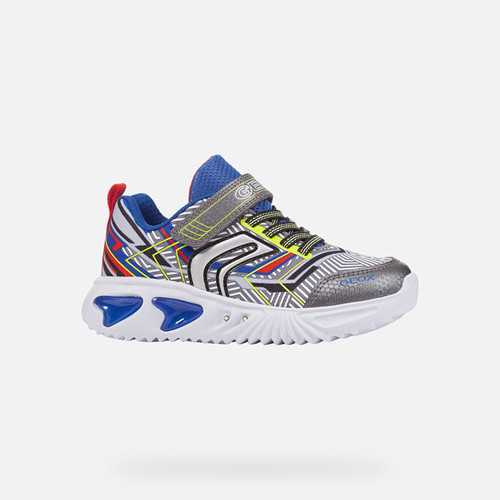 Light-up shoes ASSISTER BOY Grey/Royal | GEOX