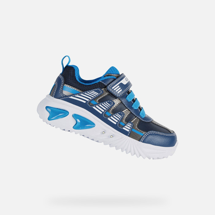 Geox® ASSISTER: Boy's Navy blue Low Top Sneakers | Geox®
