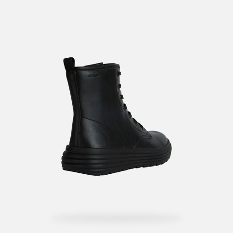 Stivaletti con lacci PHAOLAE BAMBINA Nero - image number 4 | GEOX