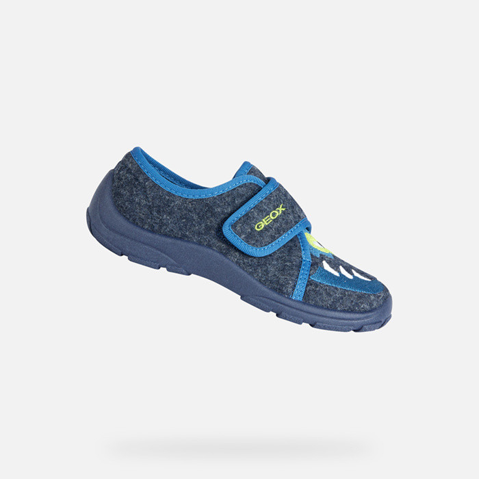 MULES AND SLIPPERS BOY NYMEL JUNIOR - NAVY/LIME