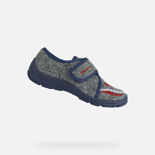 MULES AND SLIPPERS BOY NYMEL JUNIOR - GREY/NAVY
