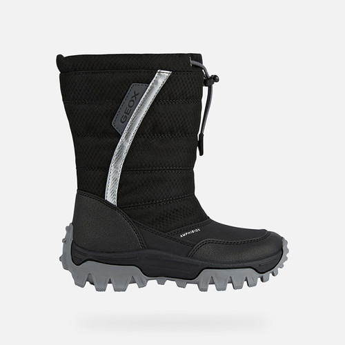 Waterproof boots HIMALAYA ABX JUNIOR Black/Silver | GEOX