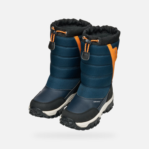 Winter boots HIMALAYA ABX JUNIOR Navy/Orange - image number 7 | GEOX