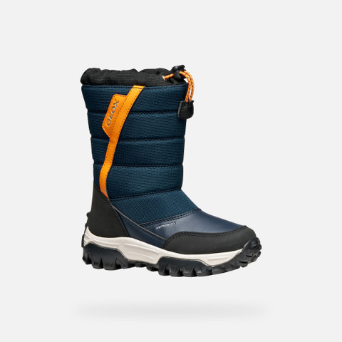 Winter boots HIMALAYA ABX JUNIOR Navy/Orange - image number 2 | GEOX