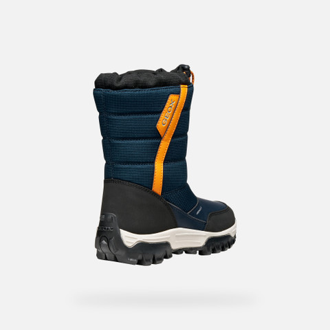 Winter boots HIMALAYA ABX JUNIOR Navy/Orange - image number 4 | GEOX
