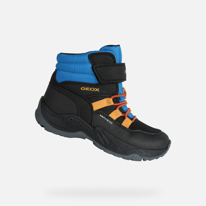 Soleado Una efectiva Ya que Geox® SENTIERO B ABX: Boy's Black Rainproof Boots | Geox®