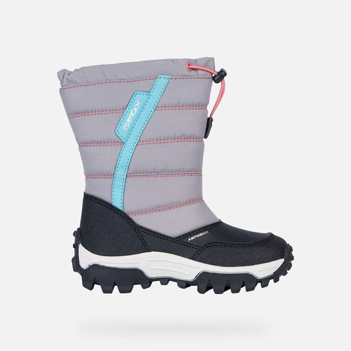 Waterproof boots HIMALAYA ABX JUNIOR Grey/Pink | GEOX