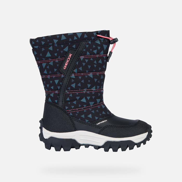 Waterproof boots HIMALAYA ABX JUNIOR Black/Watersea | GEOX