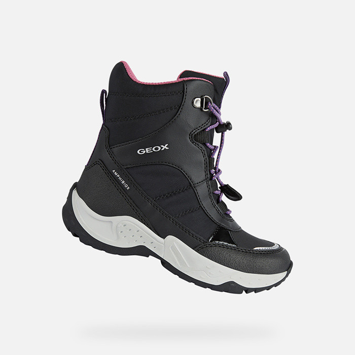 Chaussures imperméables SENTIERO ABX FILLE Noir/Fuchsia | GEOX