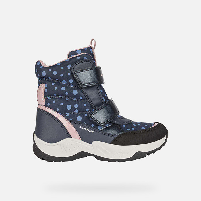 Waterproof boots SENTIERO ABX GIRL Navy/Pink | GEOX