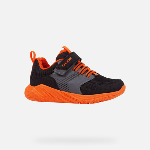 Low top sneakers SPRINTYE BOY Black/Orange | GEOX
