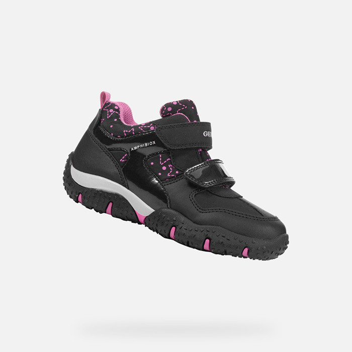 Waterproof shoes BALTIC ABX GIRL Black/Fuchsia | GEOX