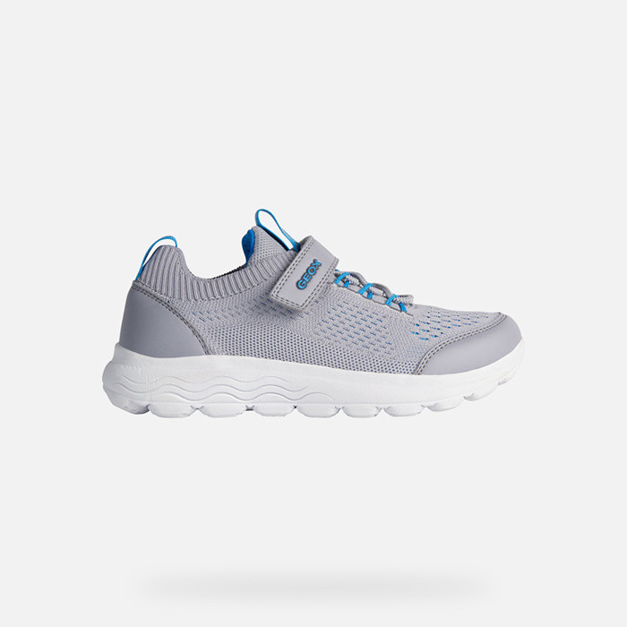 Low top sneakers SPHERICA JUNIOR Grey/Light Blue | GEOX