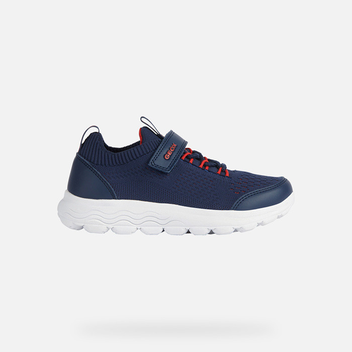 Low top sneakers SPHERICA JUNIOR Navy/Red | GEOX