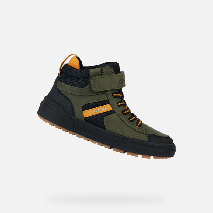 High top sneakers WEEMBLE BOY Military/Yellow | GEOX