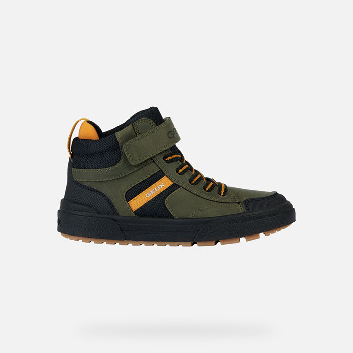High top sneakers WEEMBLE BOY Military/Yellow | GEOX