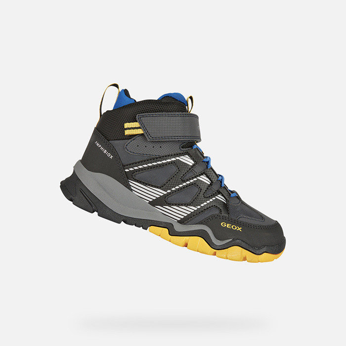 Sneakers MONTRACK ABX BOY Navy/Yellow | GEOX