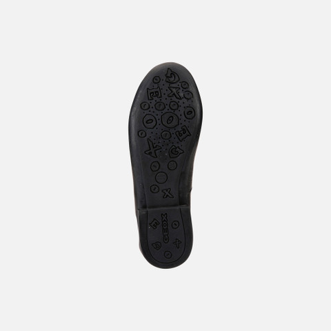 leather ballerina flats PLIE GIRL Black - image number 5 | GEOX