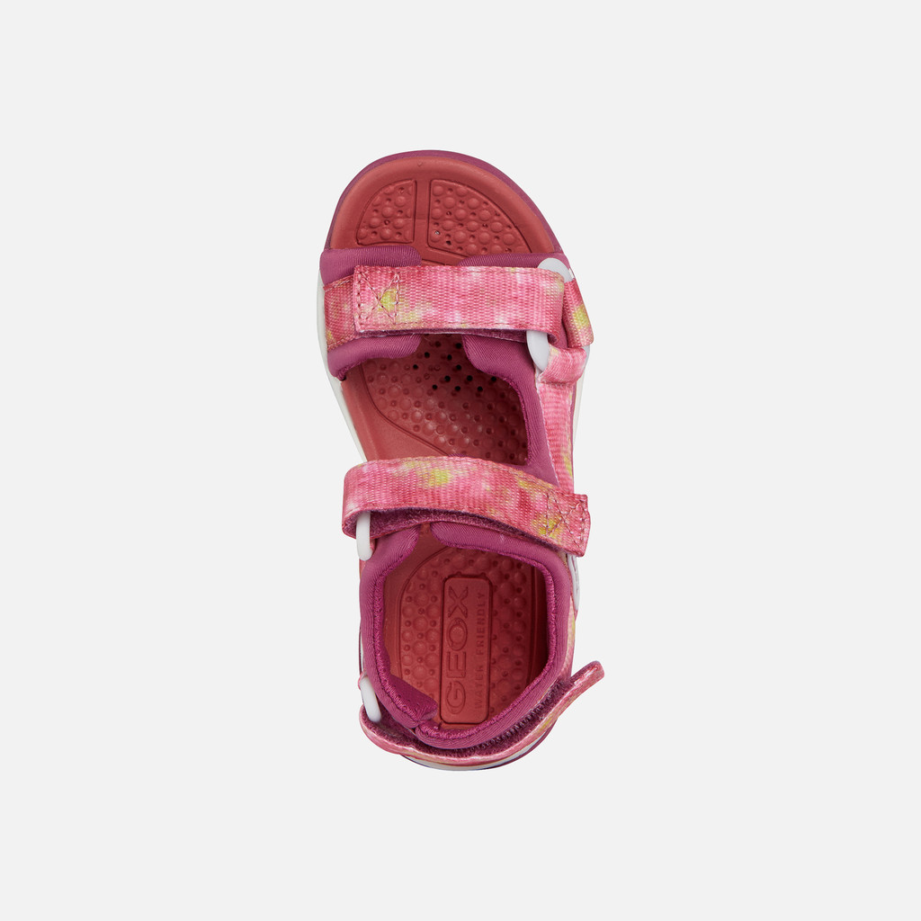 Geox® BOREALIS: Junior Girl's Cyclamen Open Sandals | Geox ® Online