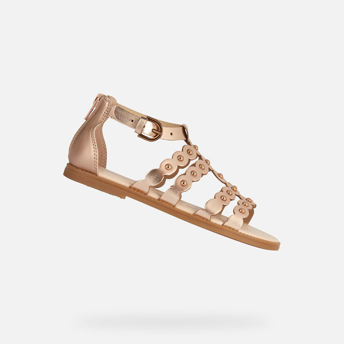 Open sandals SANDAL KARLY GIRL Copper | GEOX