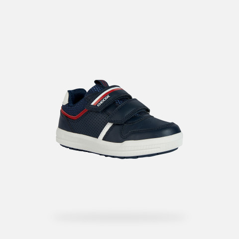 Sneakers with straps ARZACH BOY Navy/Red - image number 2 | GEOX