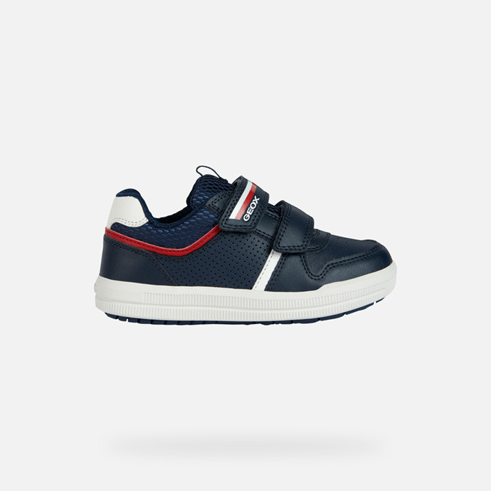 Sneakers con strappo ARZACH BAMBINO Blu navy/Rosso | GEOX
