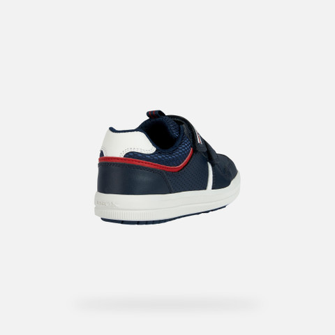 Sneakers with straps ARZACH BOY Navy/Red - image number 4 | GEOX