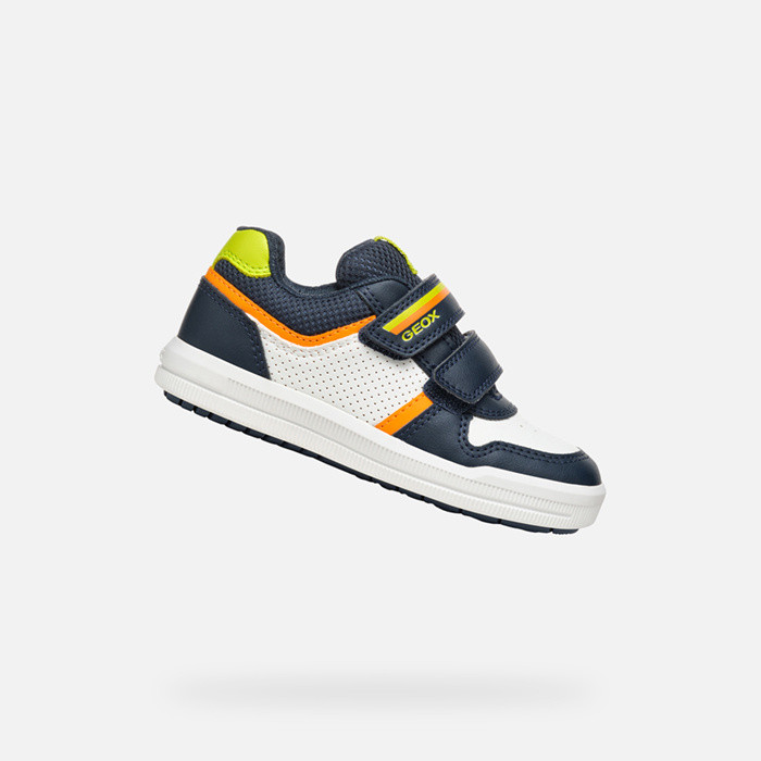 Sneakers with straps ARZACH BOY Navy/Fluo Green | GEOX