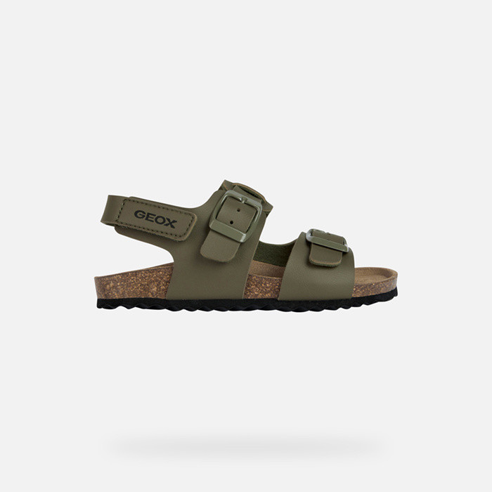 Open sandals GHITA BOY Military | GEOX