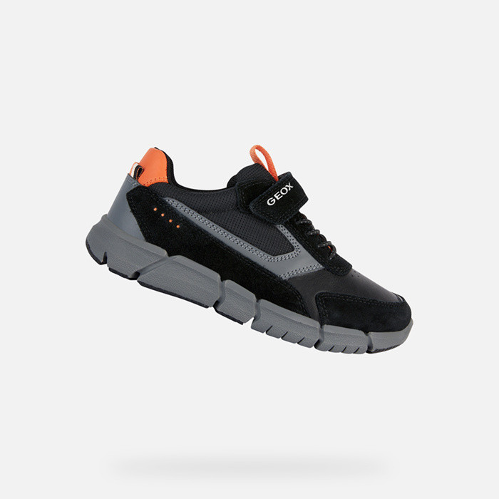 Sneakers FLEXYPER BOY Black/Orange | GEOX