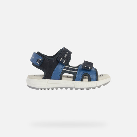 sandals with straps SANDAL ALBEN BOY Navy/Dark Blue - image number 1 | GEOX