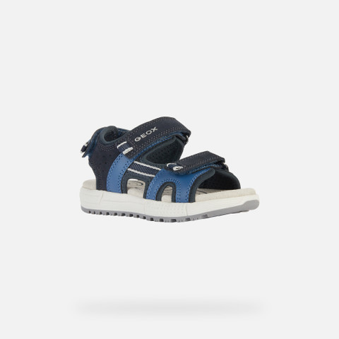 sandals with straps SANDAL ALBEN BOY Navy/Dark Blue - image number 2 | GEOX