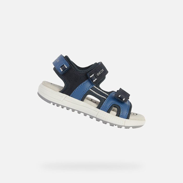 Sandals with straps SANDAL ALBEN BOY Navy/Dark Blue | GEOX