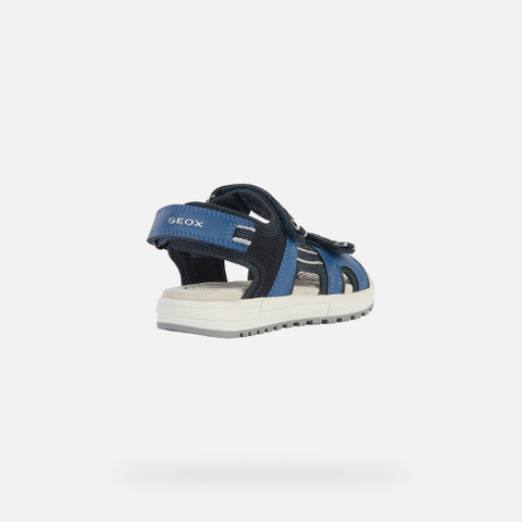 sandals with straps SANDAL ALBEN BOY Navy/Dark Blue - image number 4 | GEOX