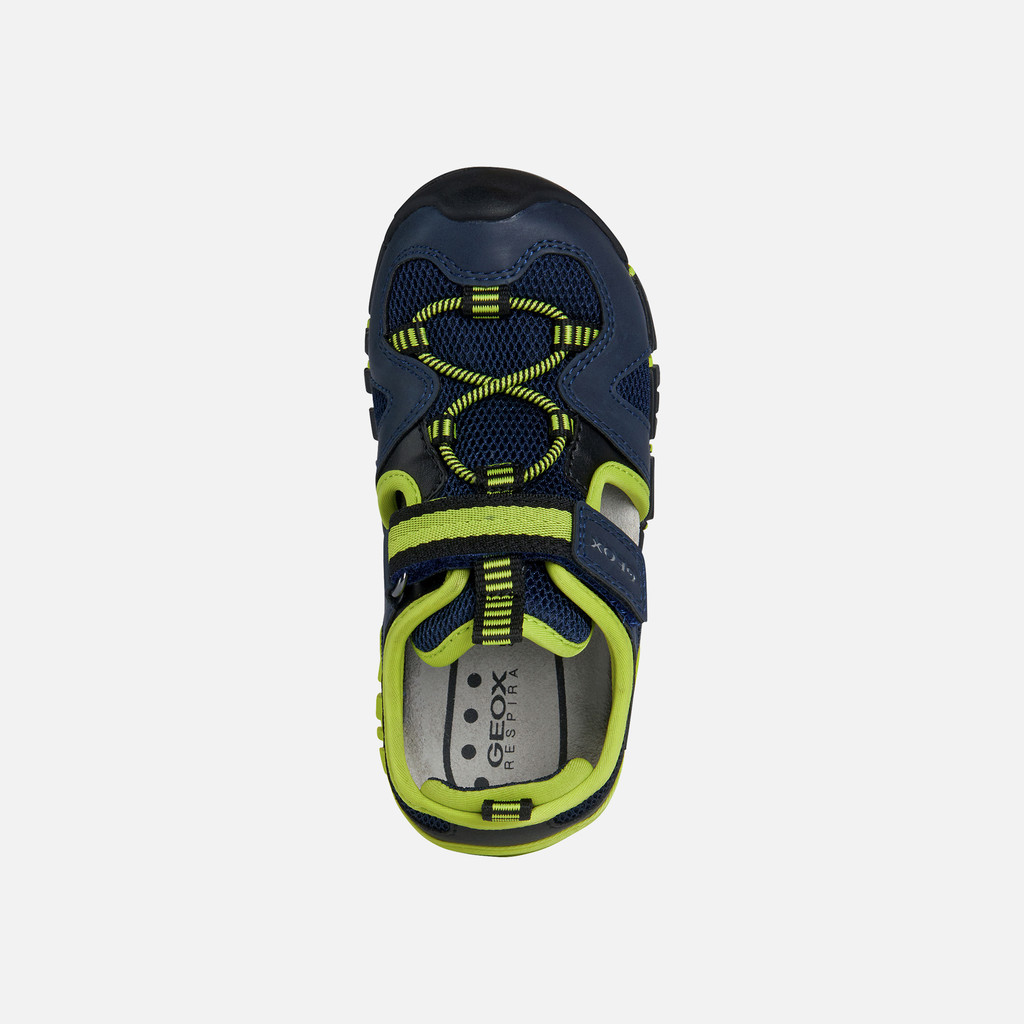 Geox SANDAL DYNOMIX Junior Boy s Navy Closed Toe Sandals Geox