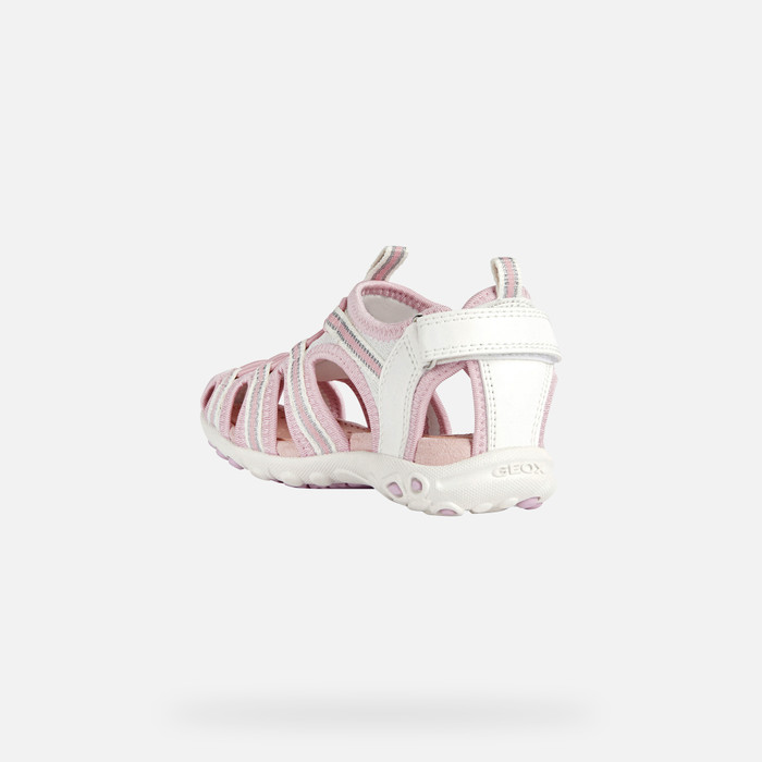WHINBERRY: Junior Girl's White Closed Toe Sandals | Geox ® Online