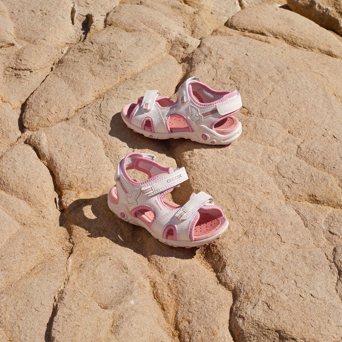 Geox® SANDAL WHINBERRY: Junior White Open Sandals | Geox ®