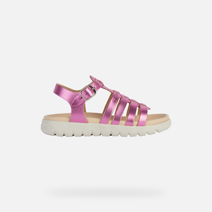 Sandales Geox Femme Soleima - Cuir Bovain Avec Semelle EVA
