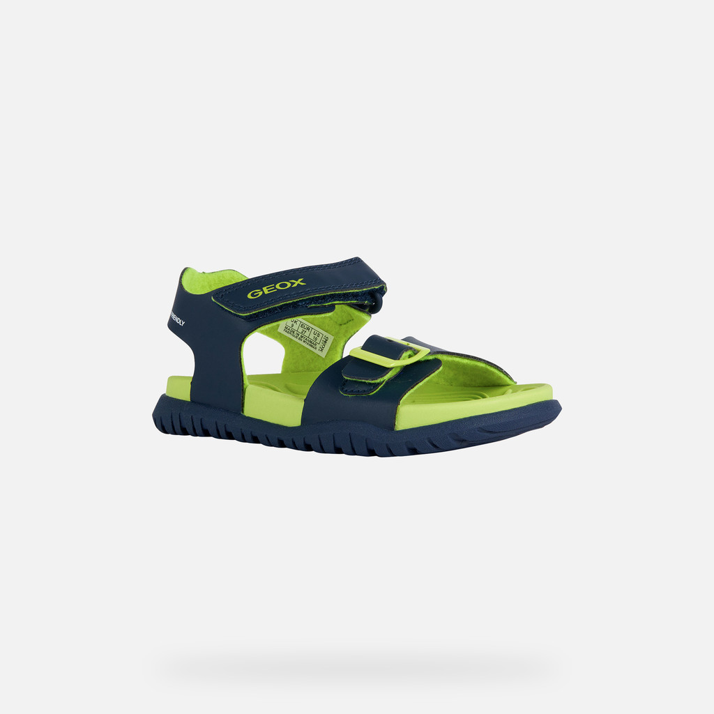 Geox J Sandal Fusbetto Bo - Sandali Bambini/Ragazzi, Suola Gomma, Chiusura Doppio Anello, Colore Navy/Dark Sky - Foto 10