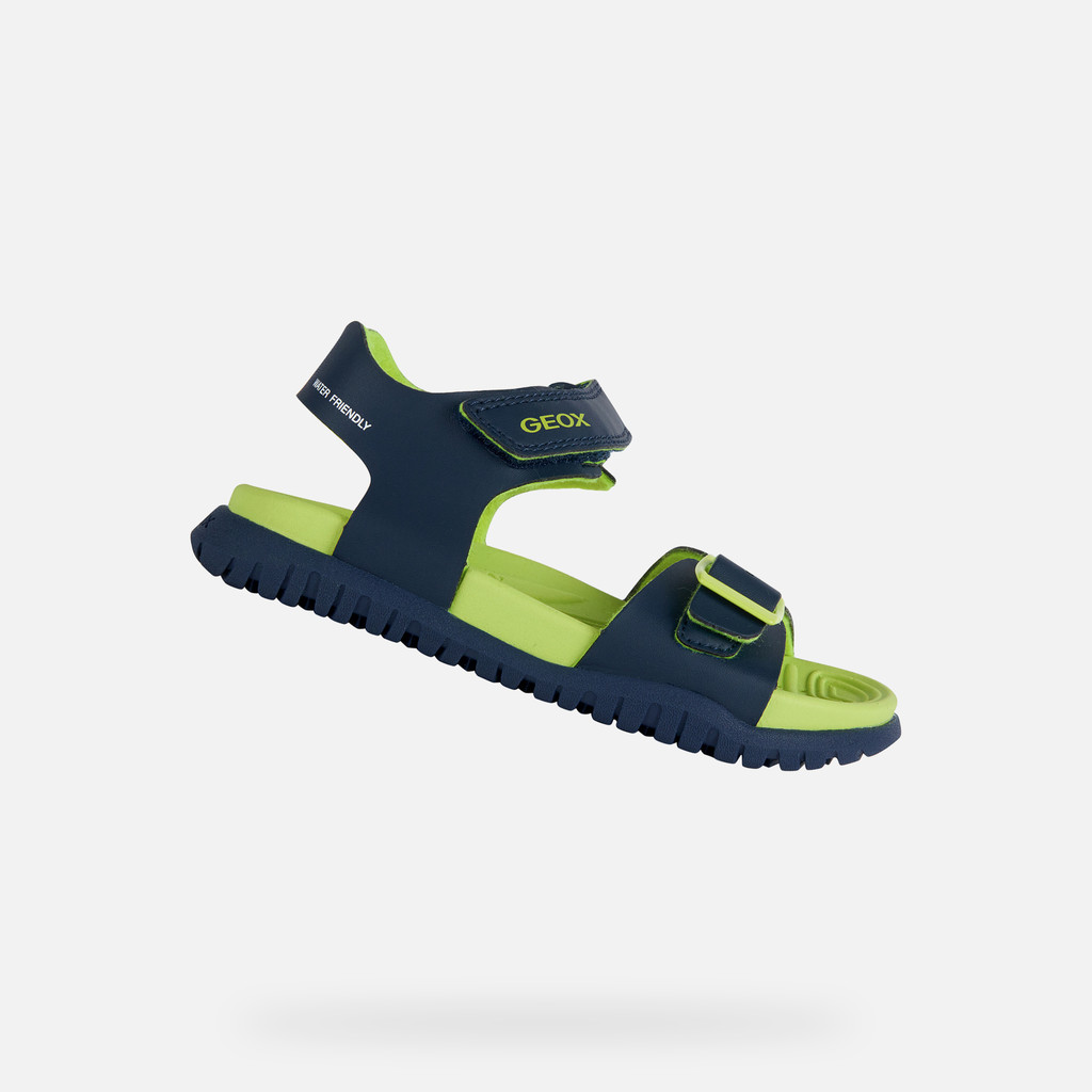 Geox® FUSBETTO: Junior Boy's Navy Open Sandals | Geox ® Online Store